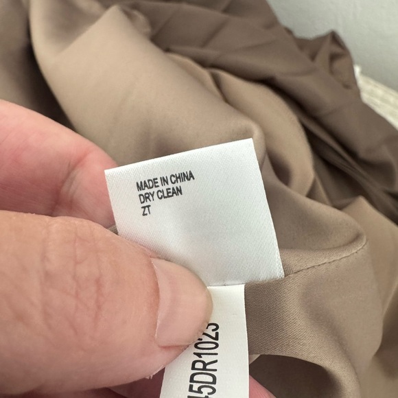 Antonio Melani Zaira Chiffon Evening Dress Metallic Empire Waist Pleats NWT 6 - Picture 11 of 13